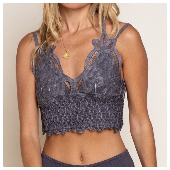 POL Longline Mineral Wash Lace Bralette - Picture 11 of 16